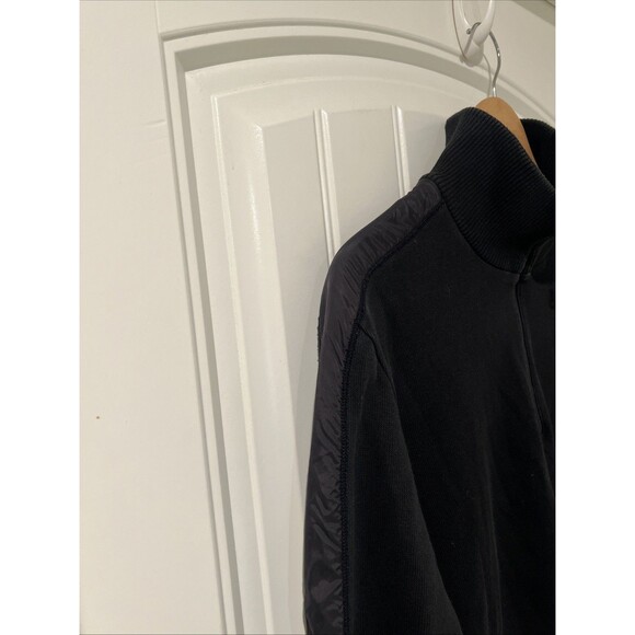 BOSS Hugo Boss 1/4 Zip Men's Size Large Pullover Sweater Black Regular Fit - Picture 12 of 14